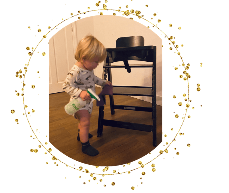 Poetsen met kleine hulpjes