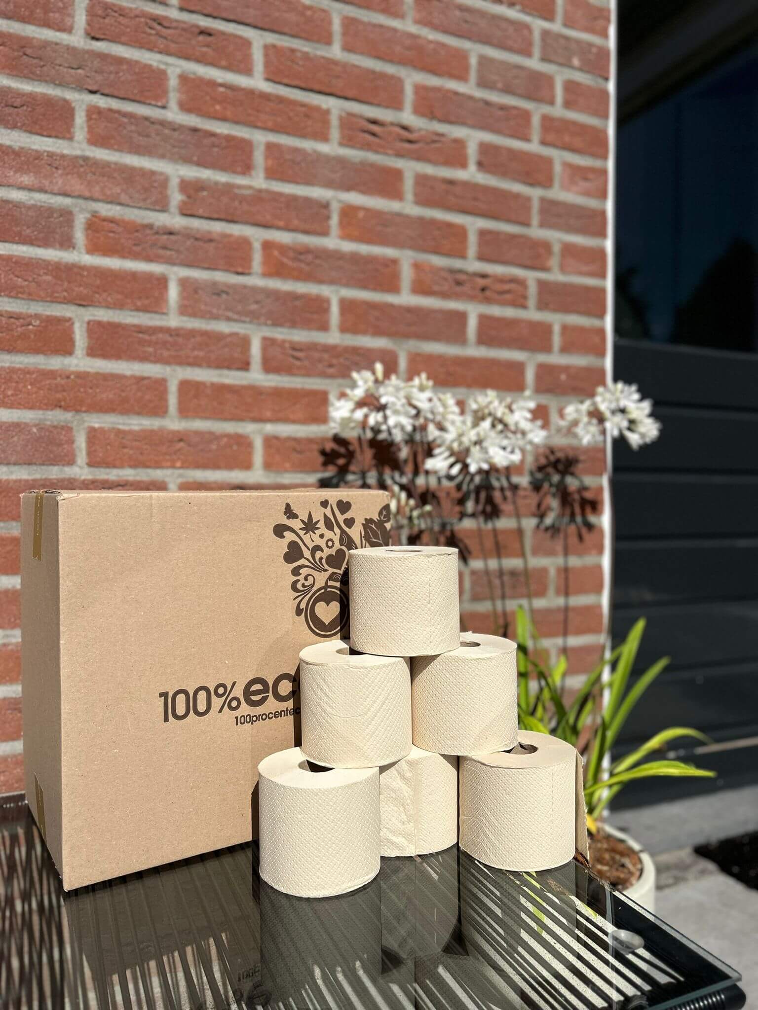 Eco basic ongebleekt toiletpapier