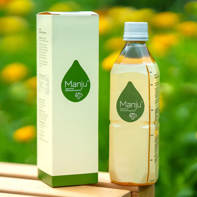 Manju is een biologische fermentatiedrank bordenvol natuurlijke ingrediënten. Het bevat een hoog gehalte aan antioxidanten. Hoofd ingrediënt is de groene papaya die van het japanse eiland Okinawa komen. Deze fermentatiedrank heeft een fermentatieproces van 1 jaar. Daarom is het ook best wel kostbaar. 